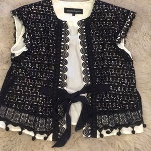 Nanette Lepore Lace vest size 2